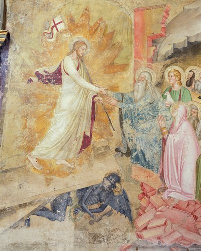 The Descent from the Cross, Capellone degli Spagnoli, 1365-67 (detail) by Andrea di Bonaiuto